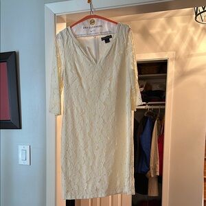 Elegant Lace Dress in Cream